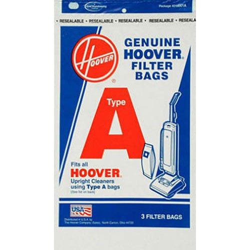 Hoover 4010001A Type A Vacuum Bags, 3 Bags