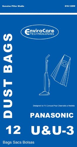 Panasonic Paper Bag, Pano Type U/u3 Upright Env 12pk