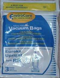 EnviroCare Replacement Micro Filtration Vacuum Cleaner Bags Designed to Fit Eureka RR Uprights 3 Pack