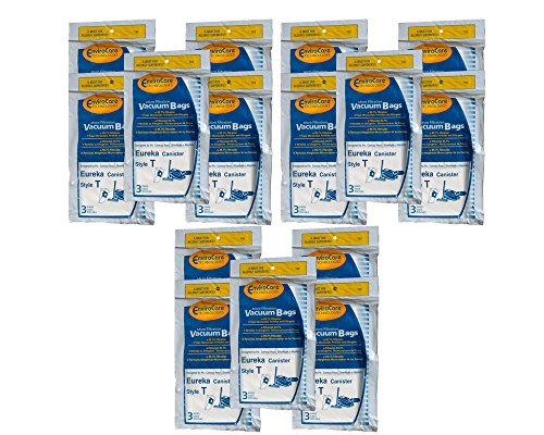 45 Eureka T Allergy Canister Vacuum Bags, Canister Series 970, 972 Vacuum Cleaners, 61555-12, 970A, 972A,