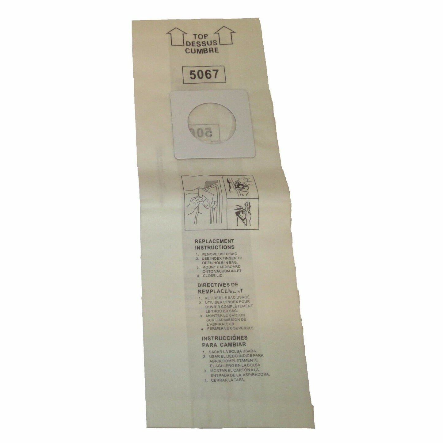Kenmore 5067 5067-8 20-5067 Type X Vacuum Cleaner Bags - Sears Upright Style Vac