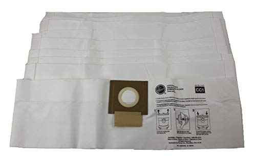 Hoover HushTone Canister Vacuum Bags, AH10163 CC1 Standard Filtration,10 Pack