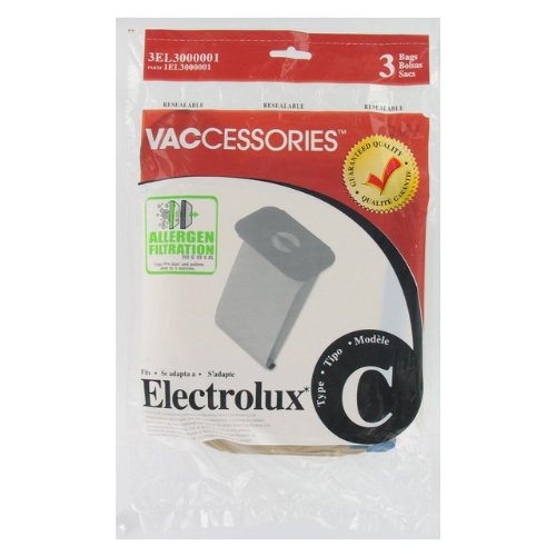 Hoover 3EL3000001 3 Count Type C Electrolux Vacuum Bags