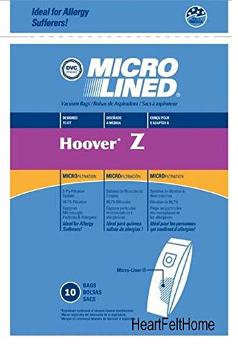 DVC 456764 Hoover Z Paper Bag Microlined (10 Pack)