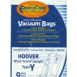36 DESIGNED TO FIT HOOVER Y MICROFILTRATION VACUUM BAGS