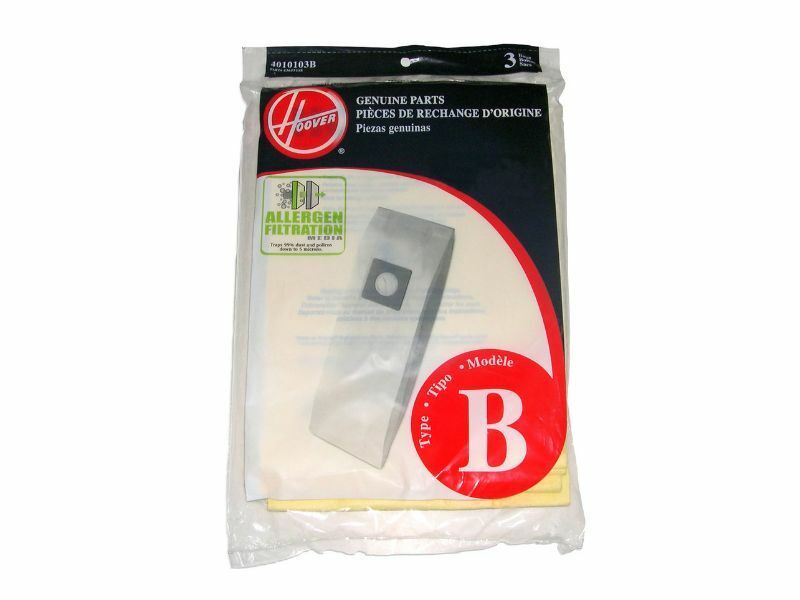 Genuine Hoover Style B Micro Allergen Vacuum Bags Type 4010103B Light Weight