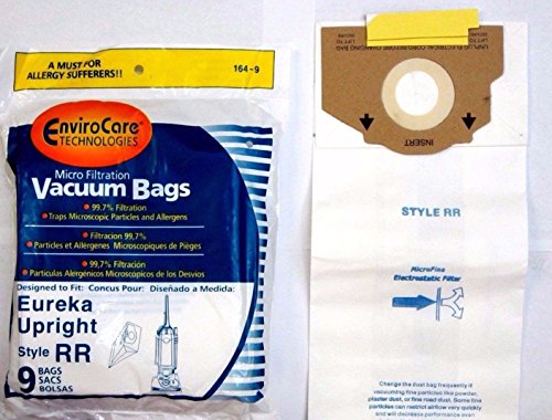 9 Eureka Style RR Vacuum Bags Micro Lined Allergen Filtration #61115 boss smart vac 4800