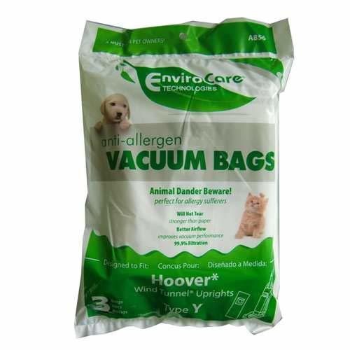 Hoover Replacement Bag Type Y Allergen 3 Pack Envirocare #HR-14553A