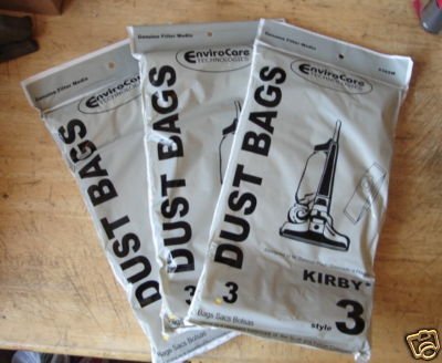 EnviroCare Replacement Vacuum Cleaner Dust Bags compatible with Kirby Style 3 Heritage II Series Uprights 9 Bags