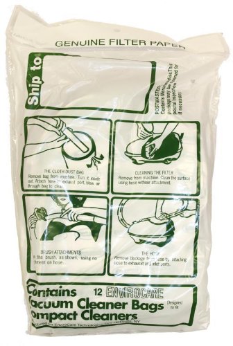 compact Paper Bag, Tank Single Wall ENV 12PK