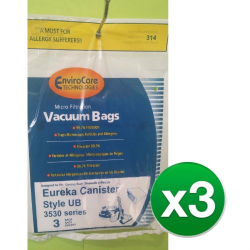 EnviroCare Replacement Vacuum Bag for 61240-12 / 314 / Style UB (3 Pack)