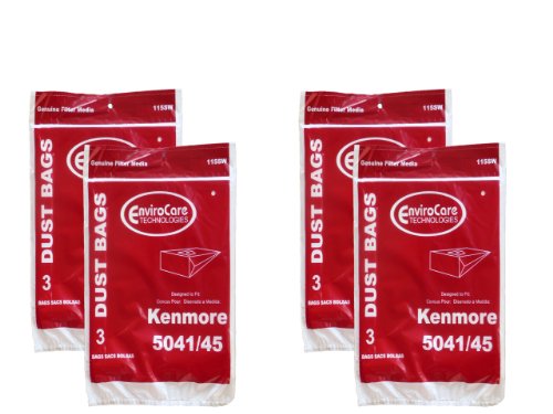12 Kenmore #20-5045 Type H Canister Vacuum Cleaner Bag Model 203040 24025 23040 20035, 20350, 20395, 24031, 24200, 24203, 21040, 24205, 24300, 25170, 25250, 25300, 25320, 26350, 26355, 27320, 28320, 28350, 29035, 29200, #02050001000, #609218