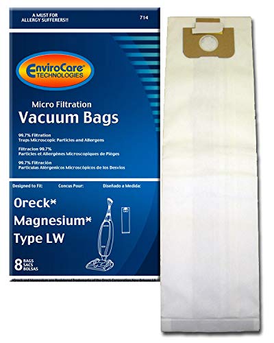 Oreck Upright Magnesium Type LW Paper Bags 8 Bags# 714