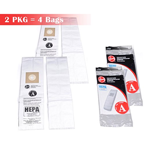 4 Hoover Type A Vacuum Cleaner Hepa Filter Paper Bags # AH10135