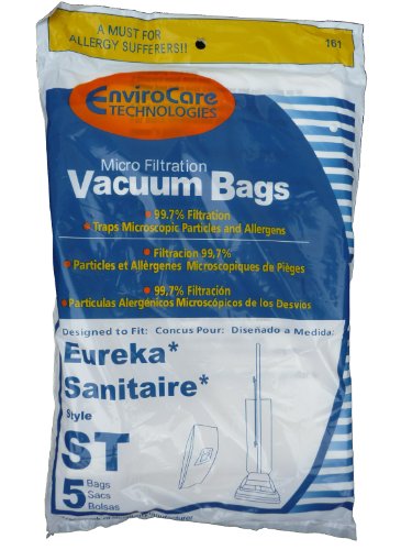 250 Eureka Sanitaire Type ST Vacuum Bags, Express, Power Team Canister, Home Cleaning System Vacuum Cleaners, 63213, 63213A, 63213-g5, 63213-10, S670D, S677D, SC678A, SC883A, SC888J, EUR 678, EUR 688, EUR 888