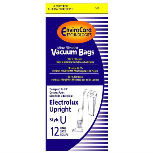 Replacement Vacuum Bag for Electrolux 43712E / Type U / 138 (Single Pack)