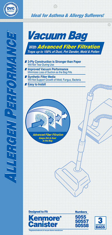 Kenmore Style Q Synthetic HEPA Vacuum Cleaner Bags by DVC Made in USA