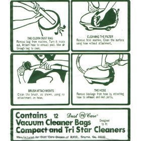 Replacement Compact/Tristar Paper Bags (12 Pack) by Compact / Tristar