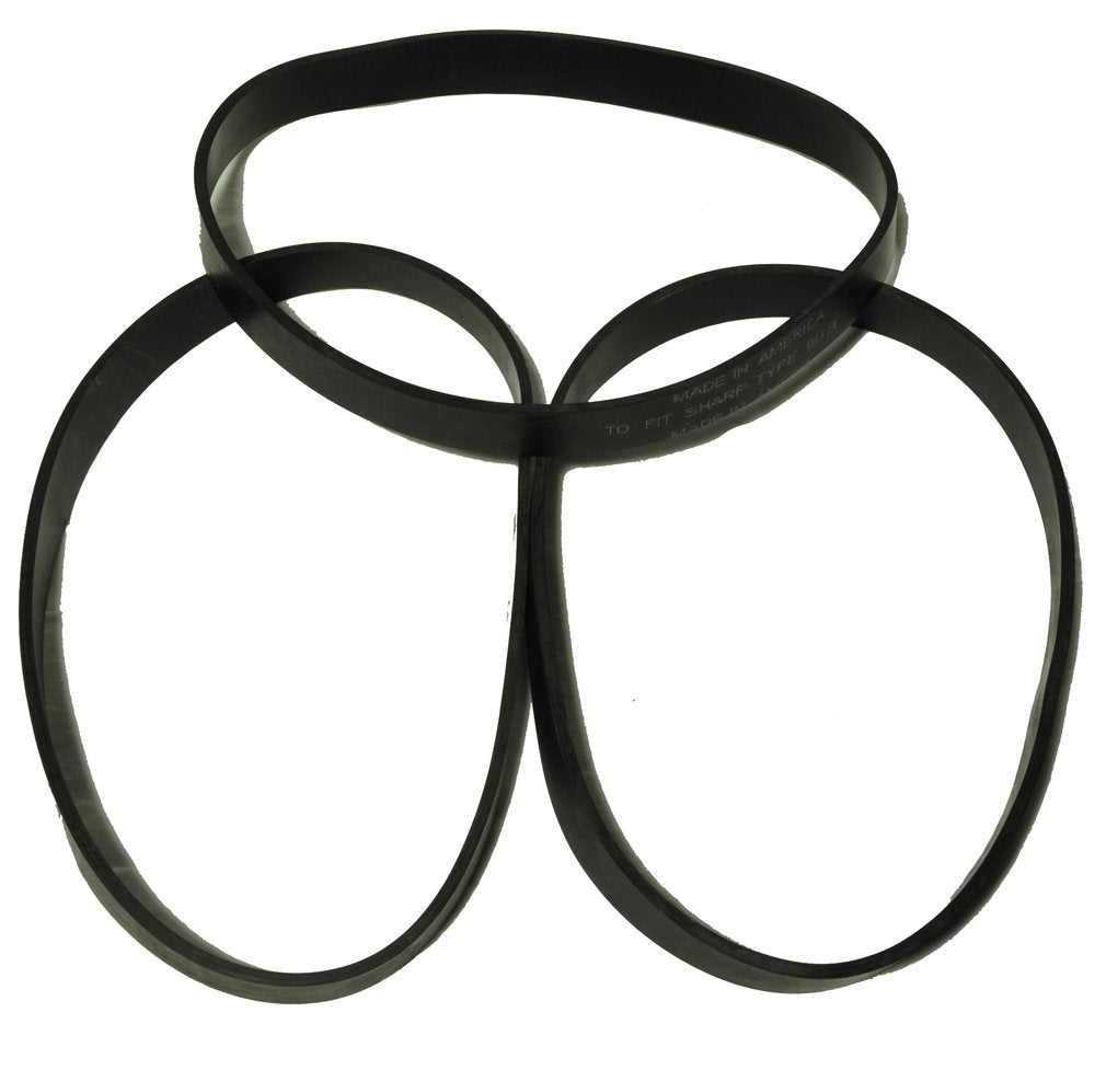 Sharp Upright Vacuum Cleaner Belt, Type BU3, DVC Generic Brand, designed to fit Sharp Upright Vacuum Cleaners, 3 belts in pack