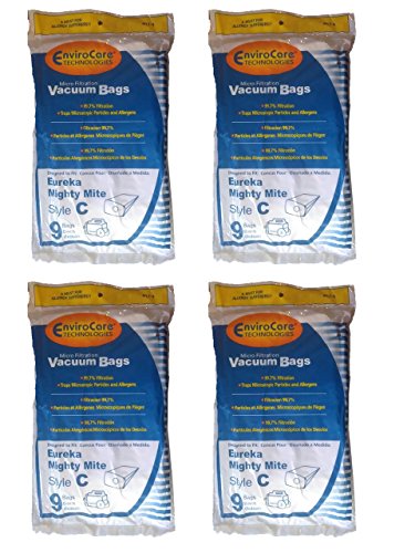 36 Eureka C VIP920 Allergy Canister Vacuum Bags