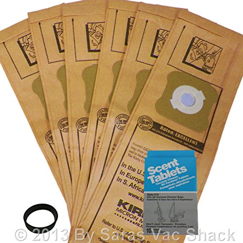 Kirby 6 Micron Magic Vacuum Cleaner Bags Belt Scent Tabs G3 G4 G5 G6 G7 Sentria