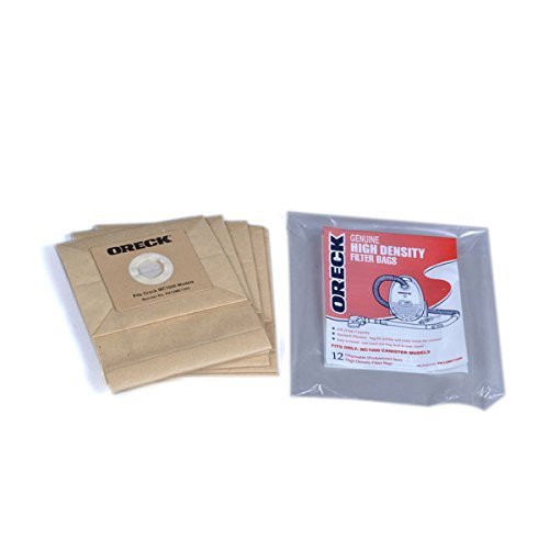 Oreck Quest, Straight Suction Canister Vacuum Cleaner High Density Filter Paper Bags 12Pk # PK12MC1000