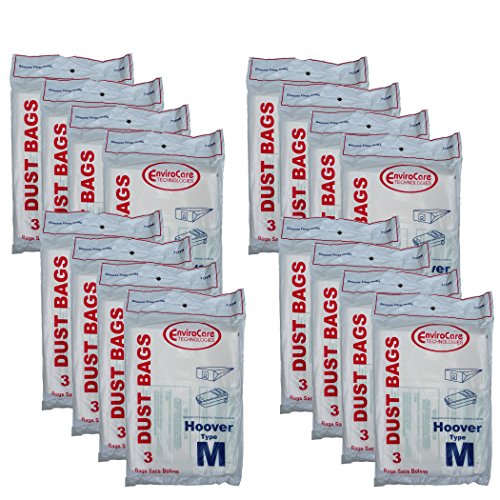 48 Hoover Dimension Canister Type M Vacuum Dust Bags, Fits all Dimension Vacuum Cleaners, HO-4010037M, 4010037M, H4010037M, 4010037, S3273, S3275, S3277, S3471, S3491, S3493, S3623