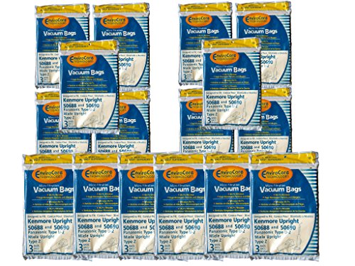 48 Kenmore Sears 50688/50690 U Vacuum Bags, Upright, Canister, Panasonic U-2, Miele Z, Sanyo PU-1 Vacuum Cleaners, MC-117PF, MC-E400, S170i, S170 - S179, S185, S300, SC-A or SC-U