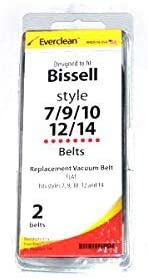 Bissell 2Pk Flat Belts For Models Style 7,9,10,12,14,UPR