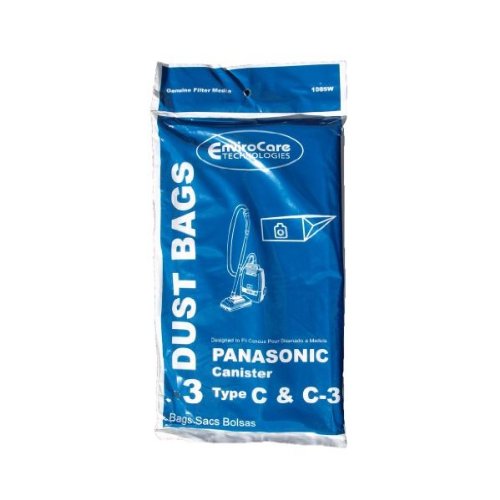 Panasonic Paper Bag Type C,C3 3 Pack Replacement #108SW
