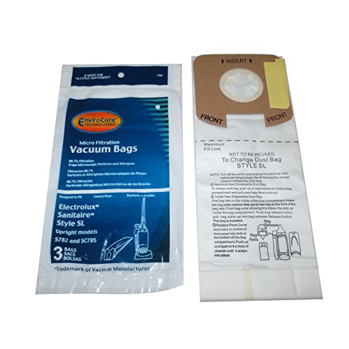 Electrolux Sanitaire Style SL S782 SC785 Model Micro Filtration Vacuum Bags: 45 Bags