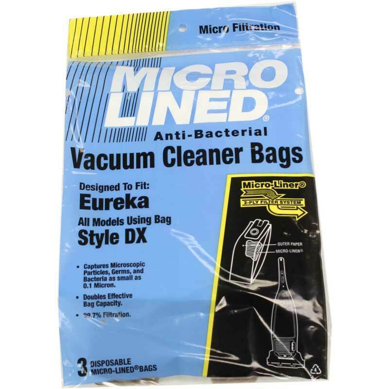 Eureka Style DX Micro Allergen Vacuum Cleaner Bags by DVC Made in USA