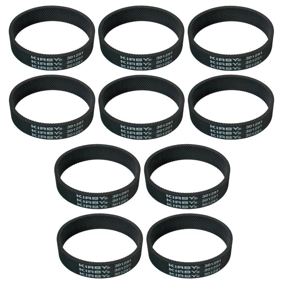 OLIMIE Replacement For Compatible With 10 Genuine KIRBY Vacuum Knurled Belts for 301291 Sentria