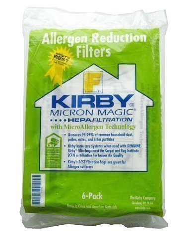 Kirby Vacuum Bags 6 Sentria Universal F Style Micron Magic Hepa White Cloth