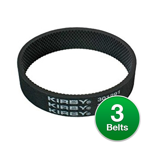 Genuine Vacuum Belt for Kirby 301291S (3-Pack) Genuine Vacuum Belt
