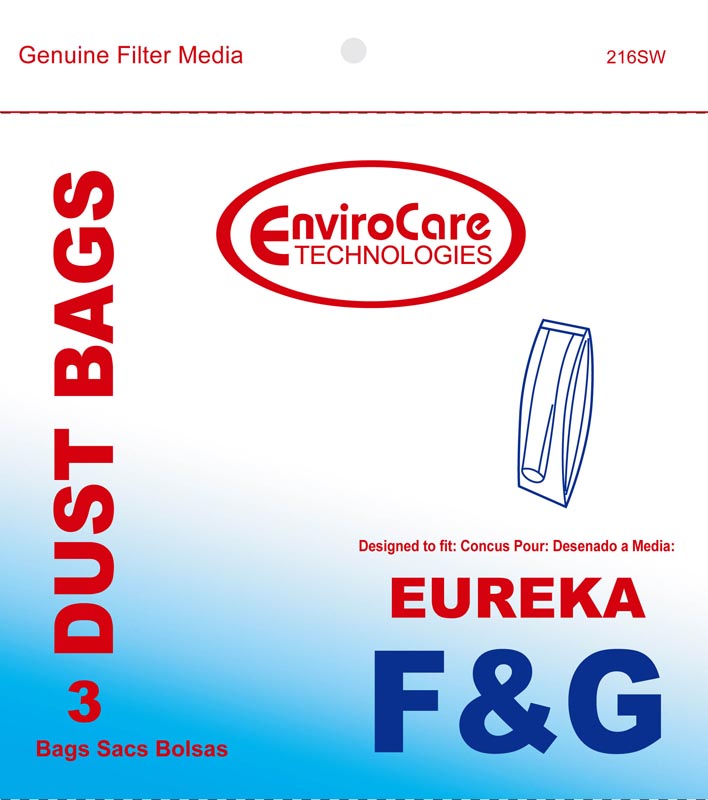 Eureka F & G F and G Upright Vacuum Bags: 24 Bags