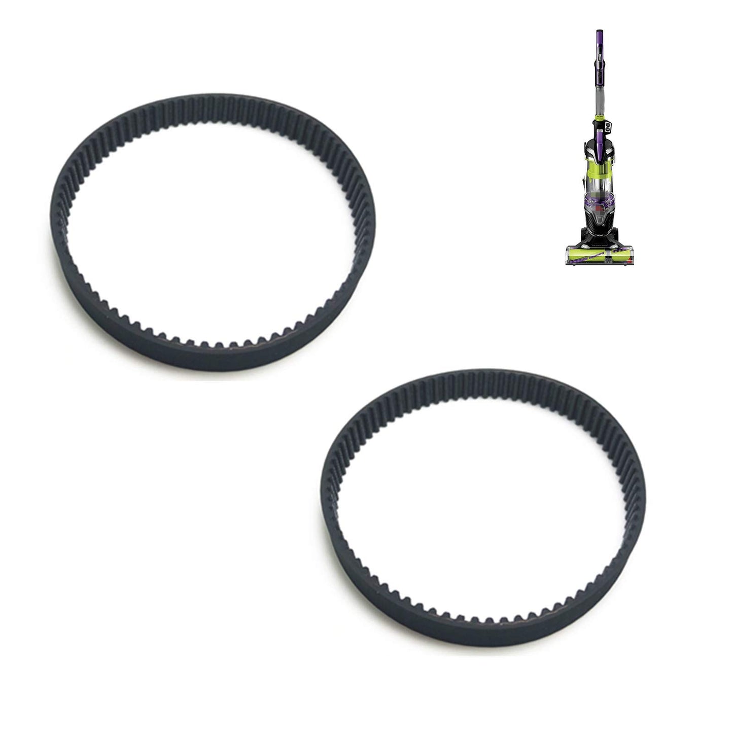 Replacement Belt for Bissell Pet Hair Eraser Upright Vacuum?Compatible with Model :1650A, 24613, 20874, 27909, Part # 1608840 (2 Pack)