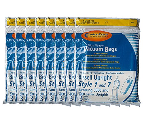 24 EnviroCare Replacement Vacuum Bags for Bissell Style 1, 4 & 7 Samsung 5000 7000 Uprights #30861