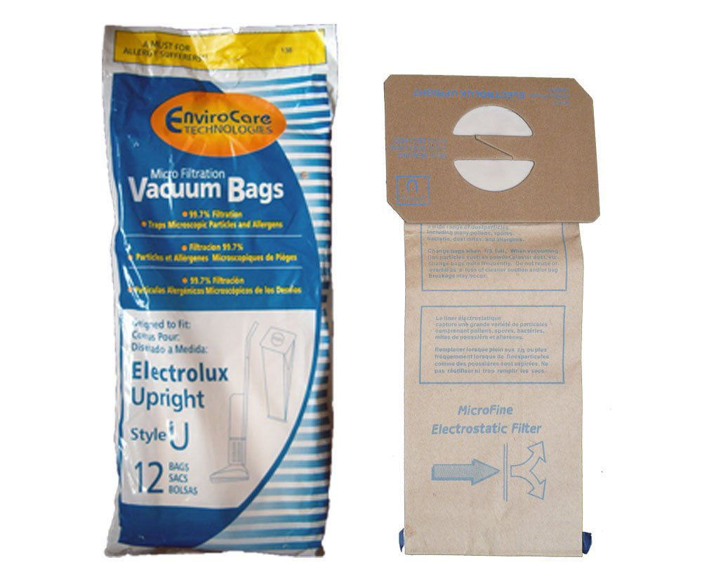 Envirocare Replacement Vacuum Bag for 43712E / Type U / 138FP (3 Pack)