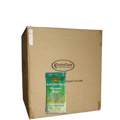 1 Case (50 pkgs) Hoover Type Q Part #302982002 Platinum Upright Vacuum Cleaner HEPA Bag UH30010