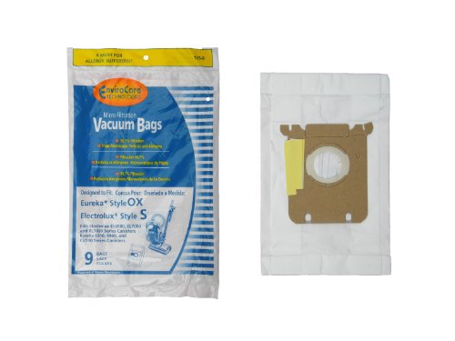 108 EnviroCare Style S Vacuum Bags Compatible with/Replacement for Eureka Style OX, Electrolux
