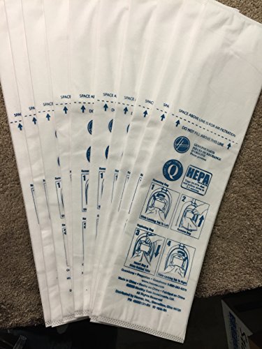 Hoover AH10021 Upright Bags for HushTone Lite, Allergen Filtration (Pack of 10)