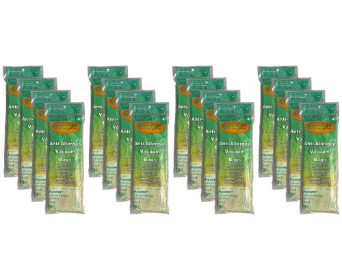 48 Hoover Type I #AH10005 Platinum Canister Vacuum Cleaner Allergen HEPA Bag A891, 985059002, AH10005, SH10000, SH10000RM, UH30010COM, UH30010CCA