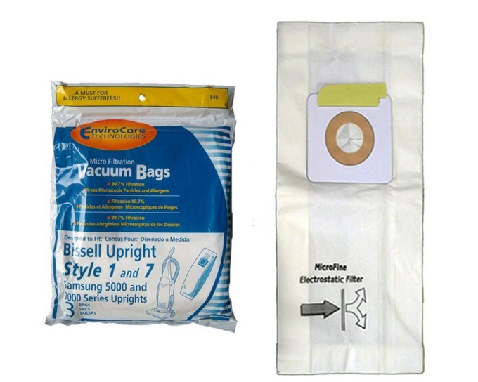 18 Pack of Bissell Style 1 & 7 Micro Allergen Vacuum Cleaner Bags