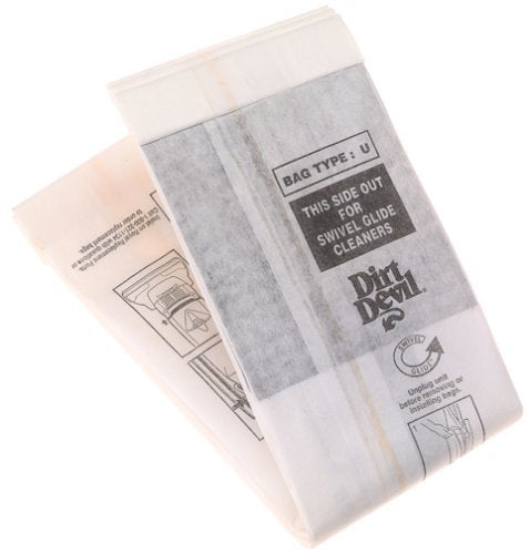 Dirt Devil Vacuum Bag Type U Fits Ultra Bagged