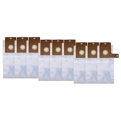 9 TVP Type-J Allergen-rated Paper Vacuum Bags Everpure Upright Vacuums Compare Part Nos. 61515, 61995, 61515C, 61515B