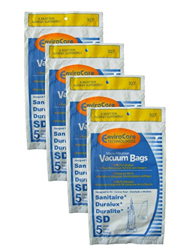 20 Sanitaire Duralux Style SD 63262 Vacuum Cleaner Bags Models Electolux Upright, Commercial Upright, DuraLux Professional, ProSense X2 Upright