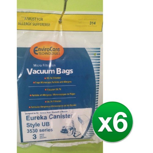 EnviroCare Replacement Vacuum Bag for 61240-12 / 314 / Style UB (6 Pack)