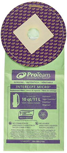 ProTeam Paper Bag, Line Vacer 10 Qt 10 Pack
