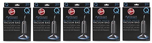 Hoover AH10000 Platinum Type-Q HEPA Vacuum Bag, Five 2-Packs: Total 10 Bags